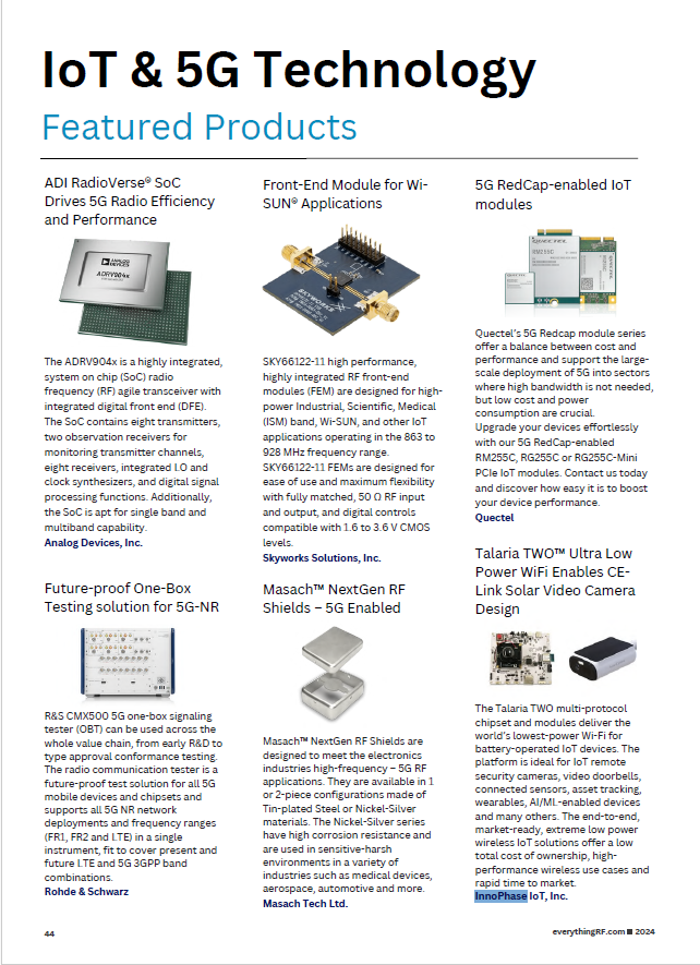 everything RF Publishes its 2nd Print Magazine Covering Latest Innovations in the RFMicrowave Industry